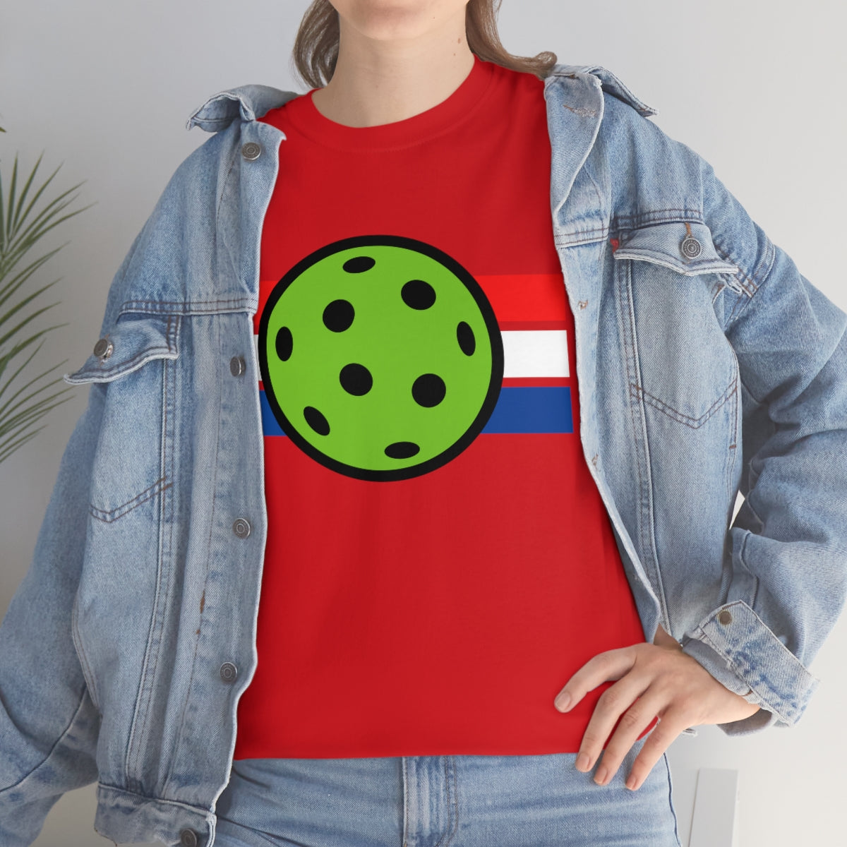 Pickleball Red White and Blue Tee Shirt | Unisex Pickle Ball T-Shirt