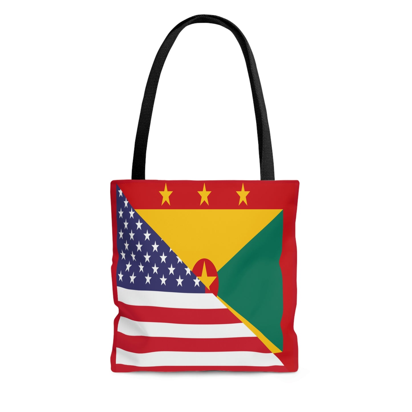 Grenadan American Flag Half Grenada USA Tote Bag | Shoulder Bag