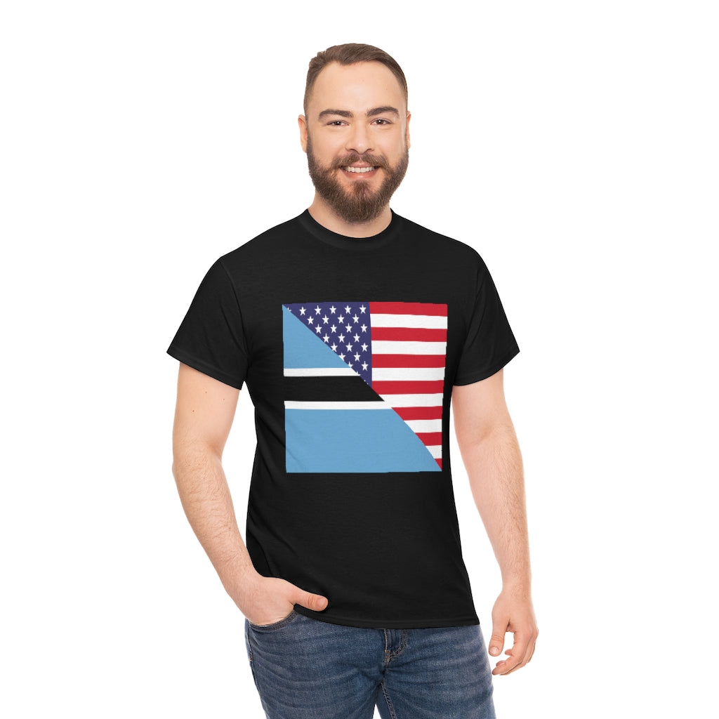 Botswana American Flag Tshirt | Unisex Batswana USA Men Women Shirt