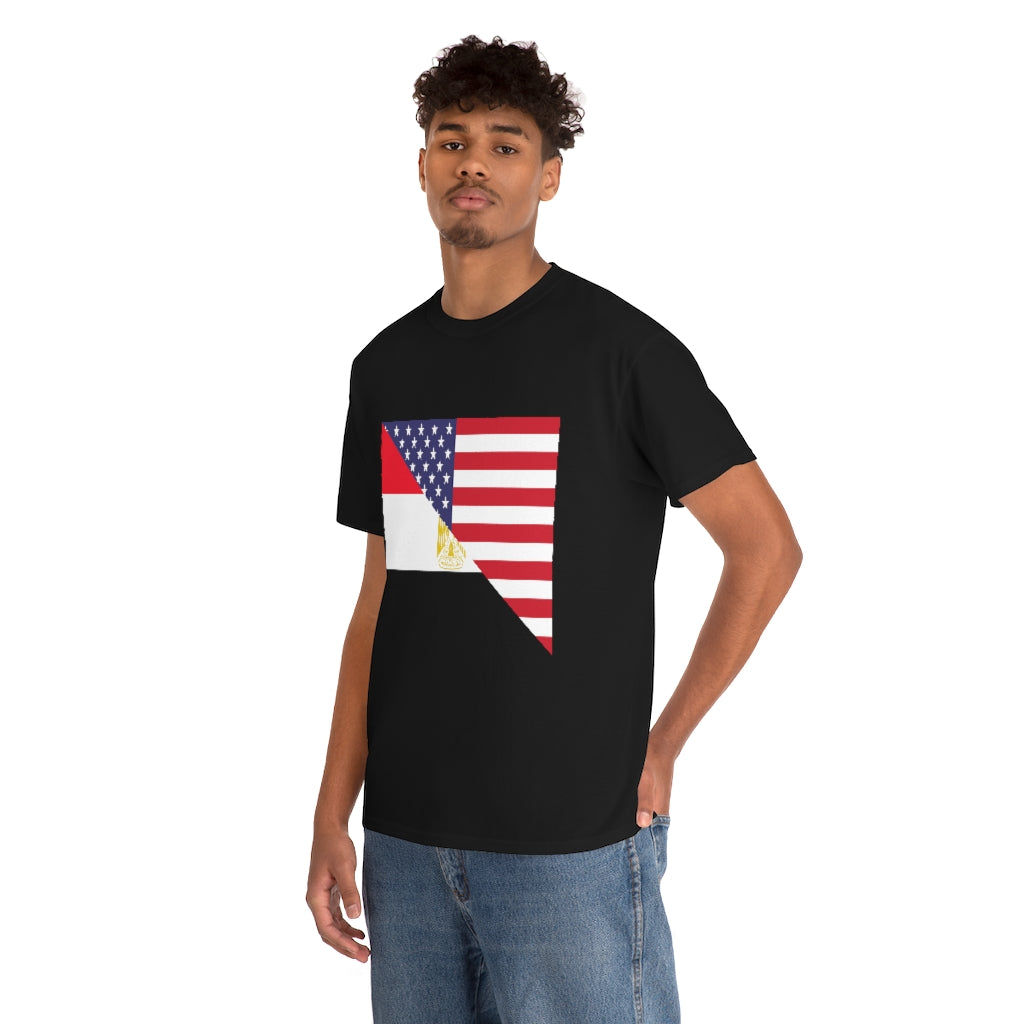 Egyptian American Flag Unisex Tee Shirt | Egypt Tshirt