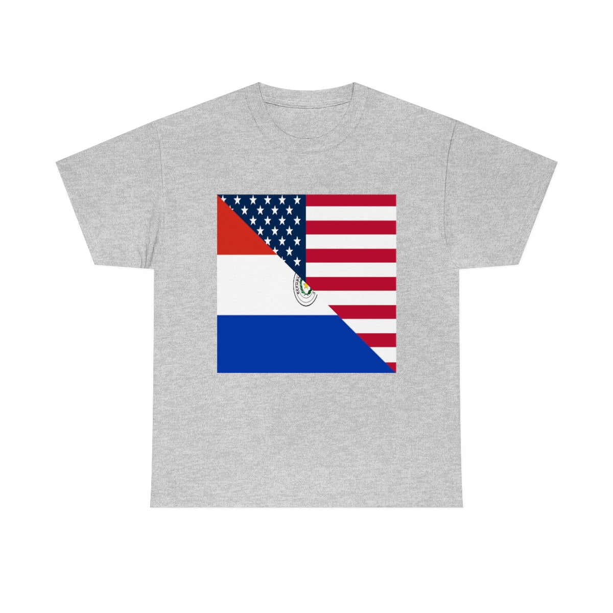 Paraguay American Flag Half Paraguyan USA T-Shirt | Unisex Tee Shirt