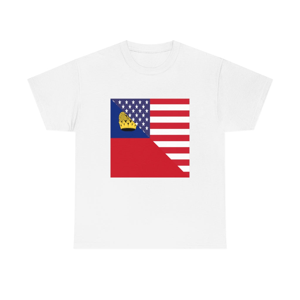 Liechtenstein American Flag Shirt | Unisex USA Men Women TShirt