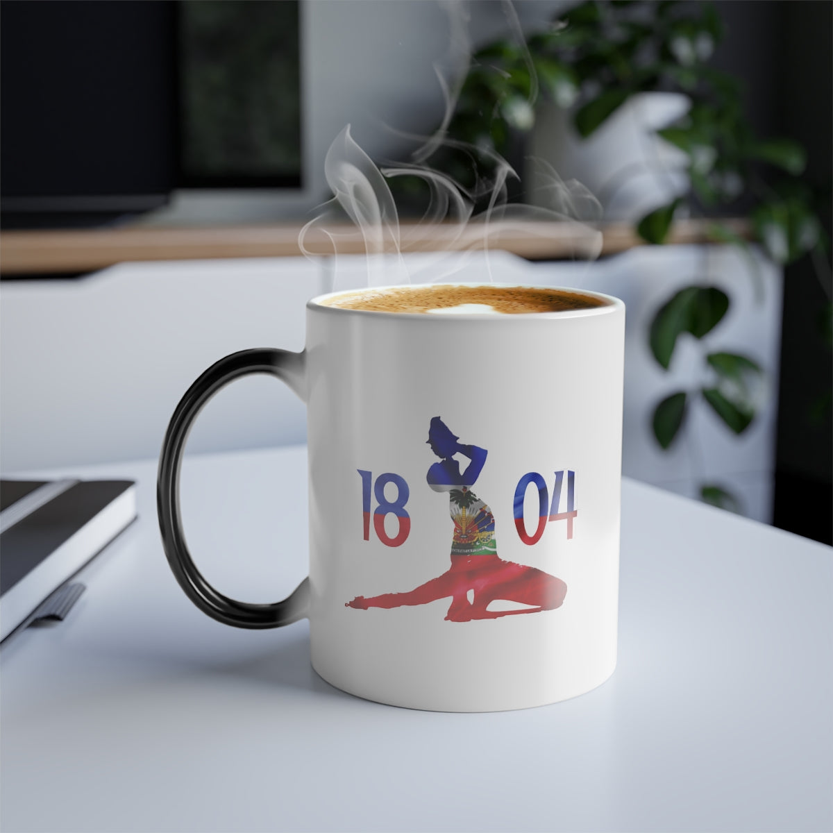 1804 Neg Mawon Haitian Flag Color Morphing Mug 11oz | Haiti Rebellion Cup