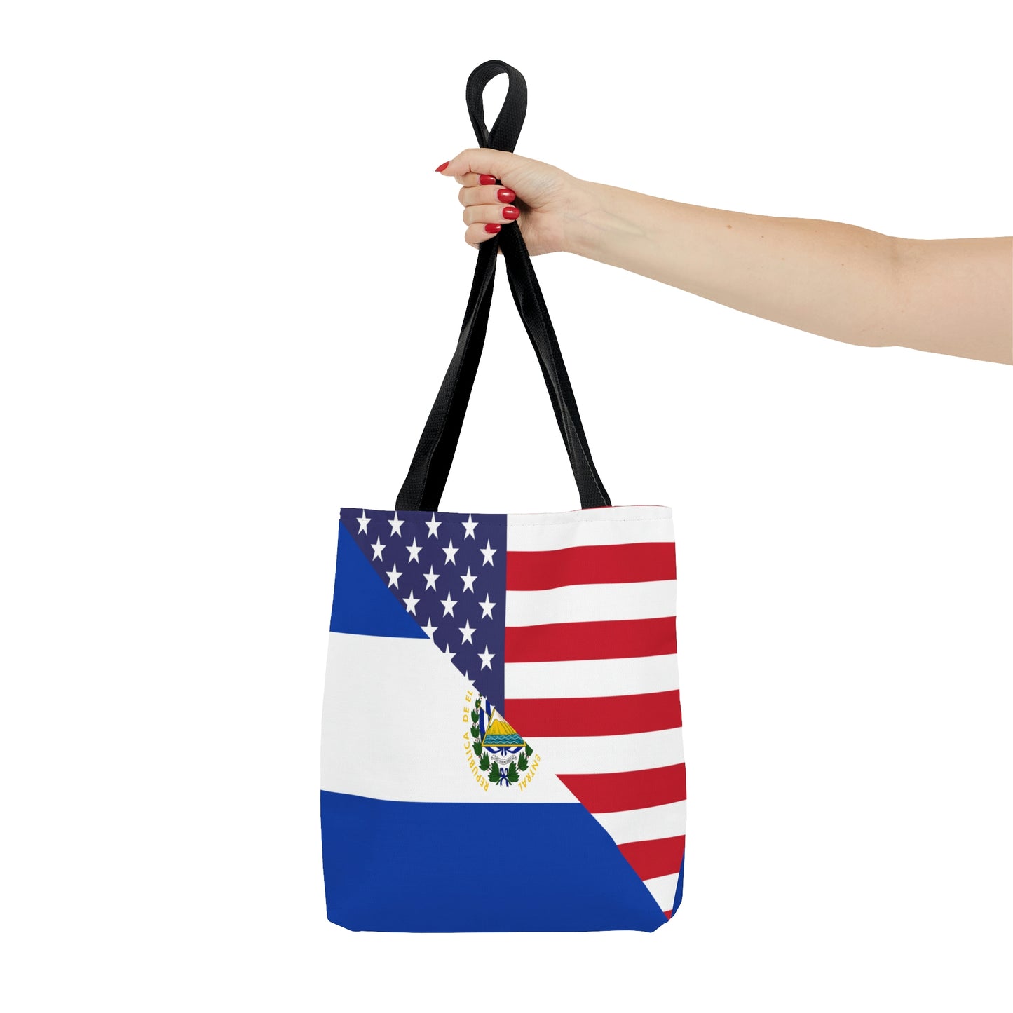 El Salvador American Flag USA Tote Bag | Shoulder Bag