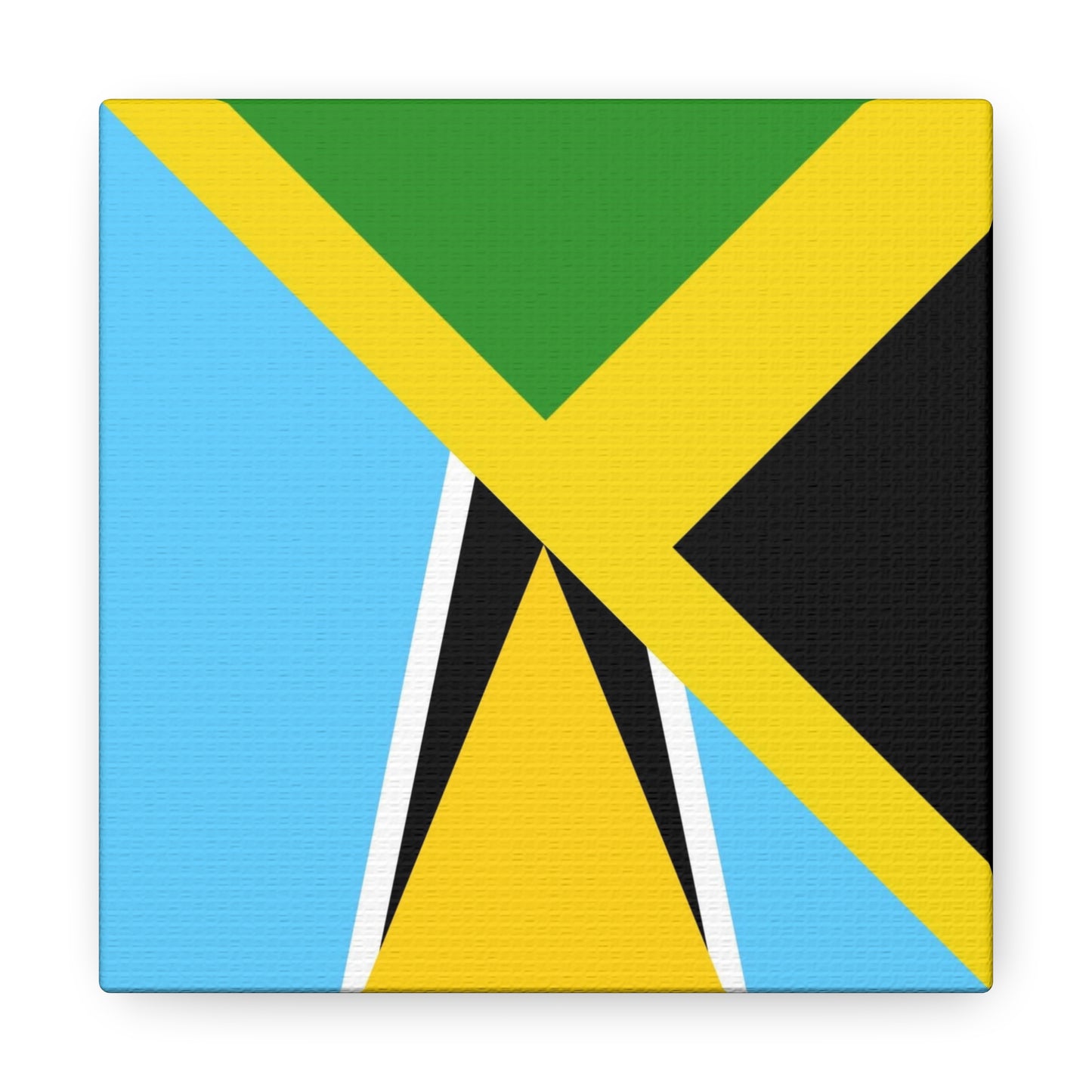 Jamaica St Lucia Flag Jamaican Canvas Gallery Wraps | Wall Art