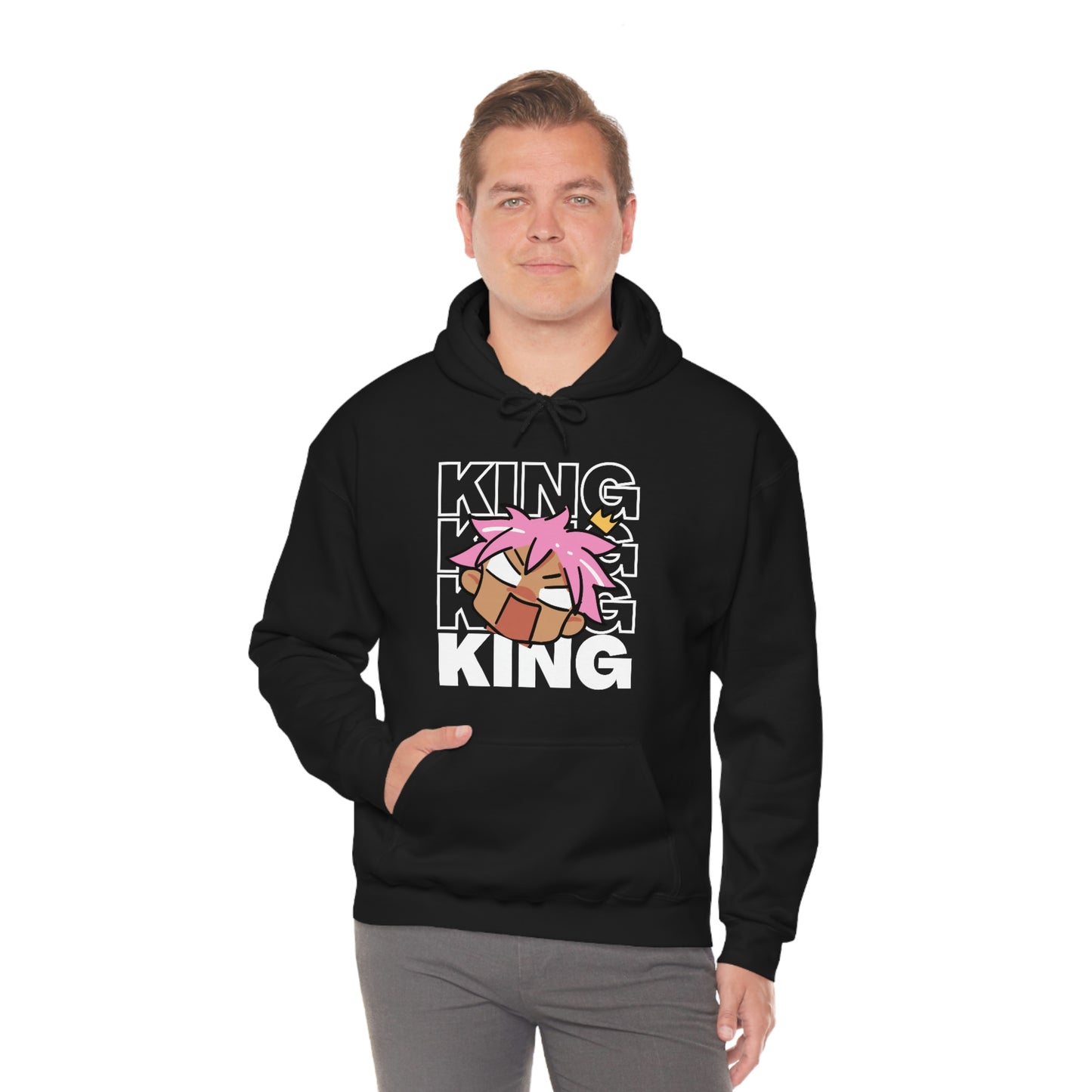 Anime King Royalty Crown 2 Hoodie | Unisex Pullover Hooded Sweatshirt