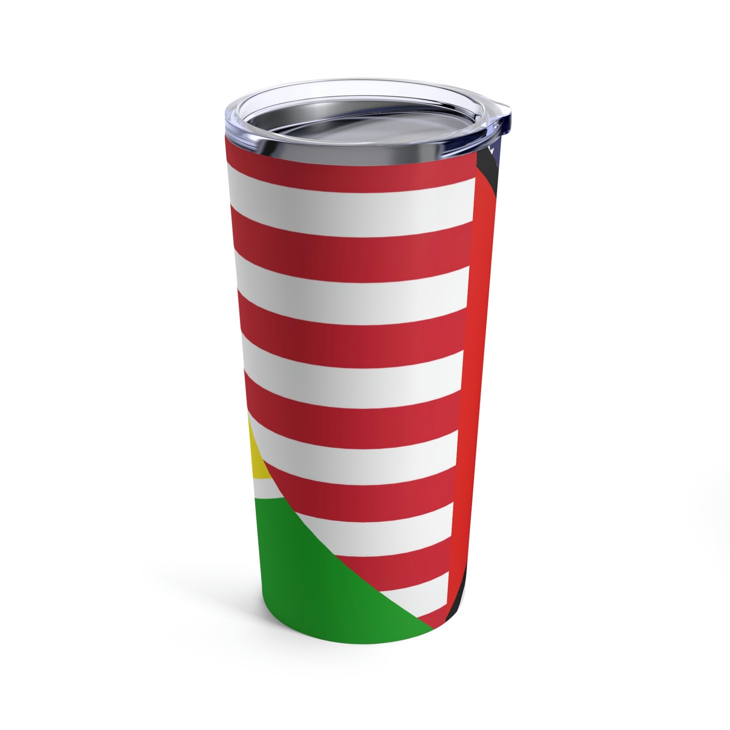 Guyana American Flag Half Guyanese USA Tumbler 20oz