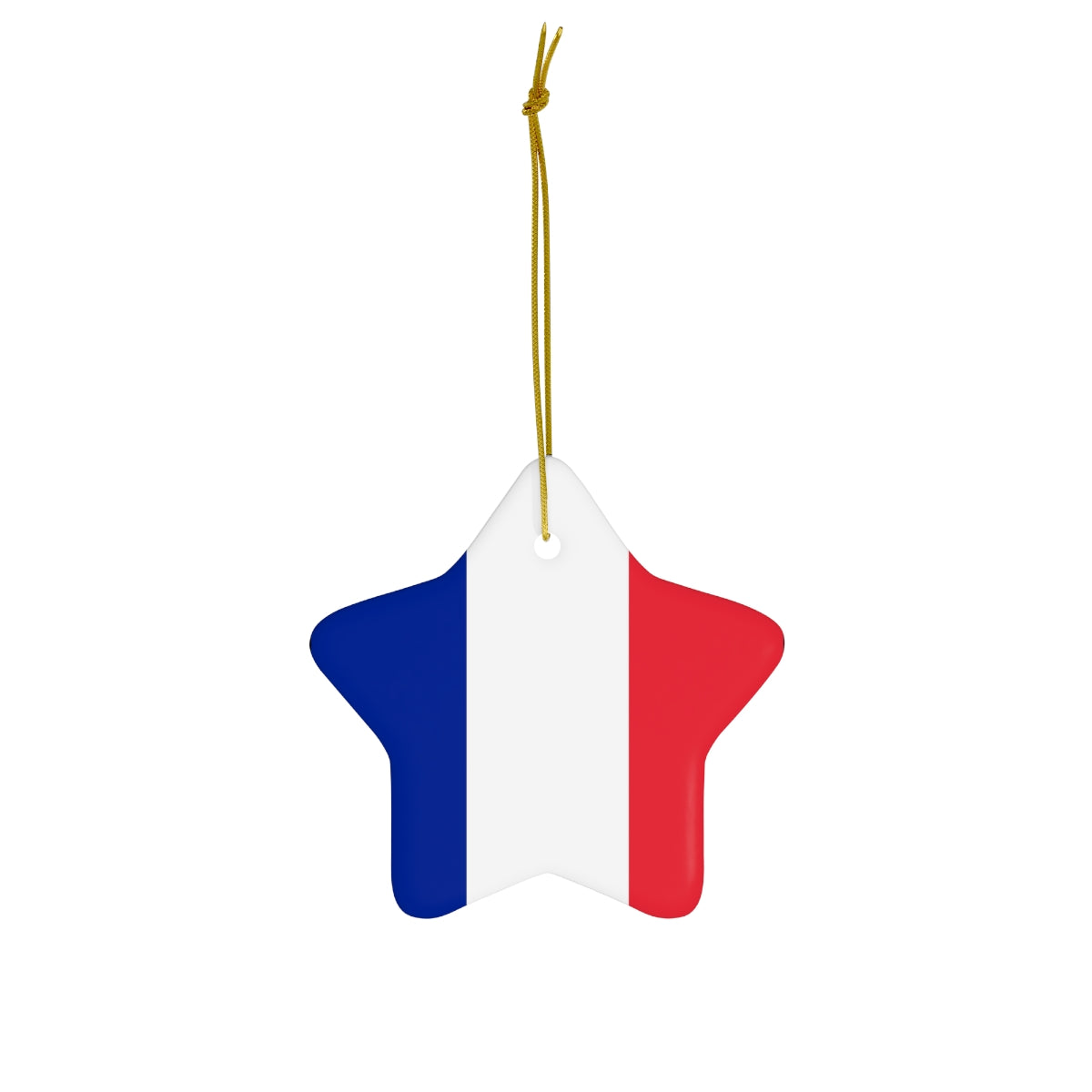 France Flag Ceramic Ornaments | French Christmas Tree