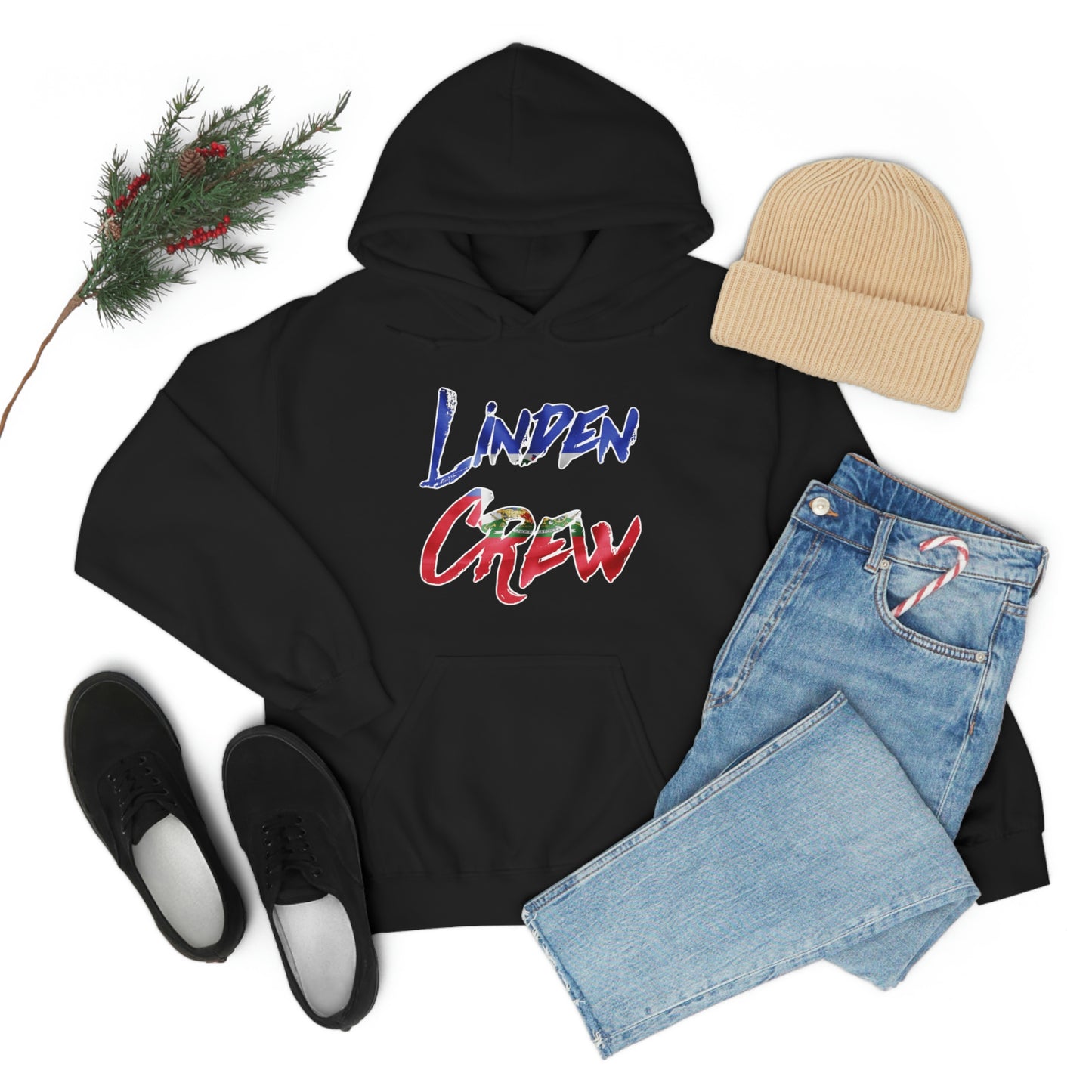 Linden Crew Haitian Flag Hoodie