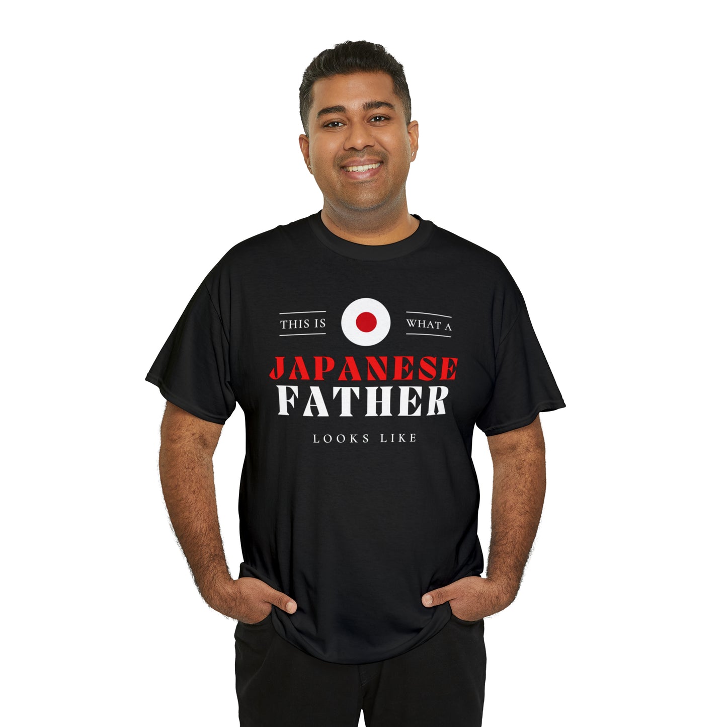 Japanese Father Looks Like Japan Flag Fathers Day T-Shirt | Unisex Tee Shirt