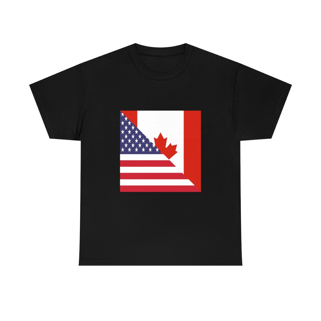 Canadian American Flag Shirt | Unisex Canada Men Women TShirt