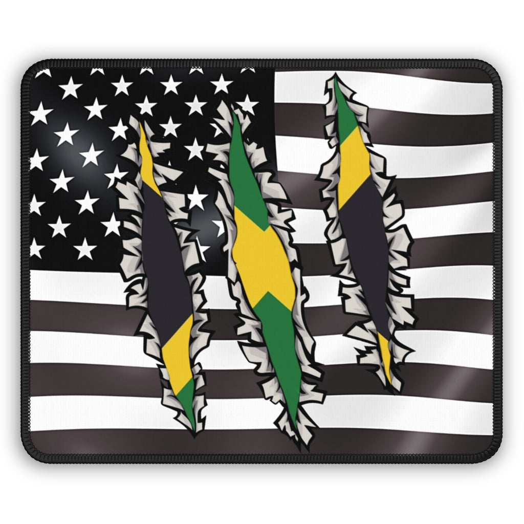 Jamaican American Flag Computer Laptop Mousepad | Jamaica USA