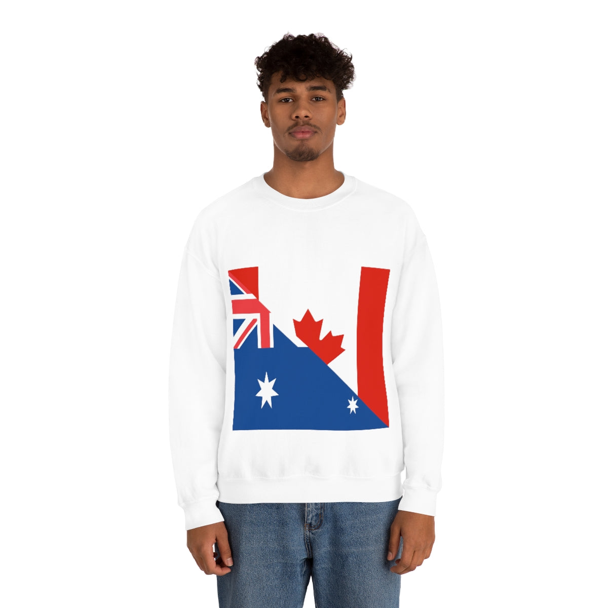 Australian Canadian Flag Sweatshirt | Unisex Australia Canada Apparel