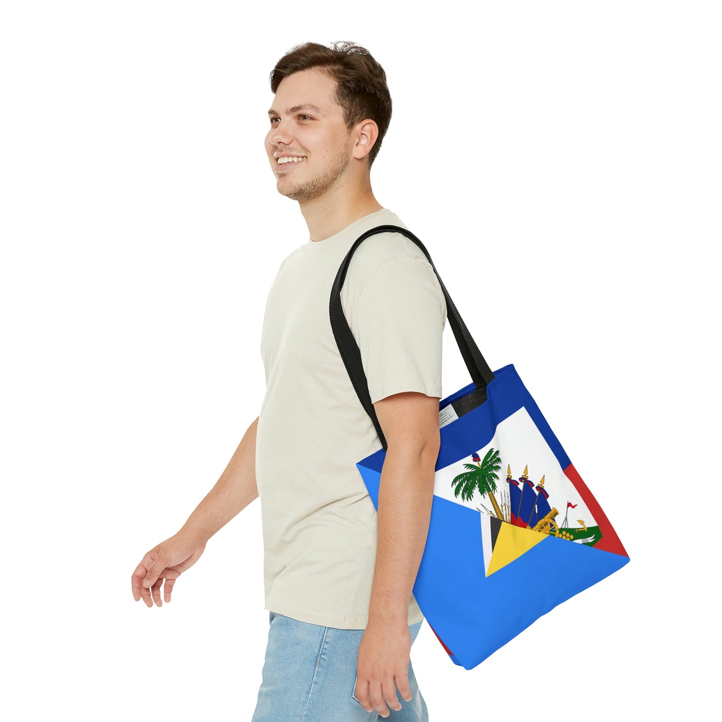 Haiti St Lucia Flag Haitian Tote Bag | Shoulder Bag