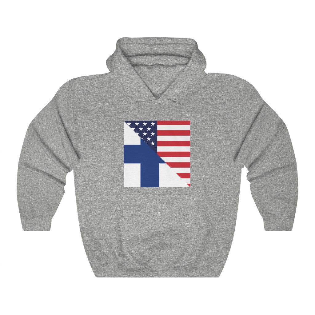 Finland American Flag Hoodie | Unisex Finnish Men Women Pullover