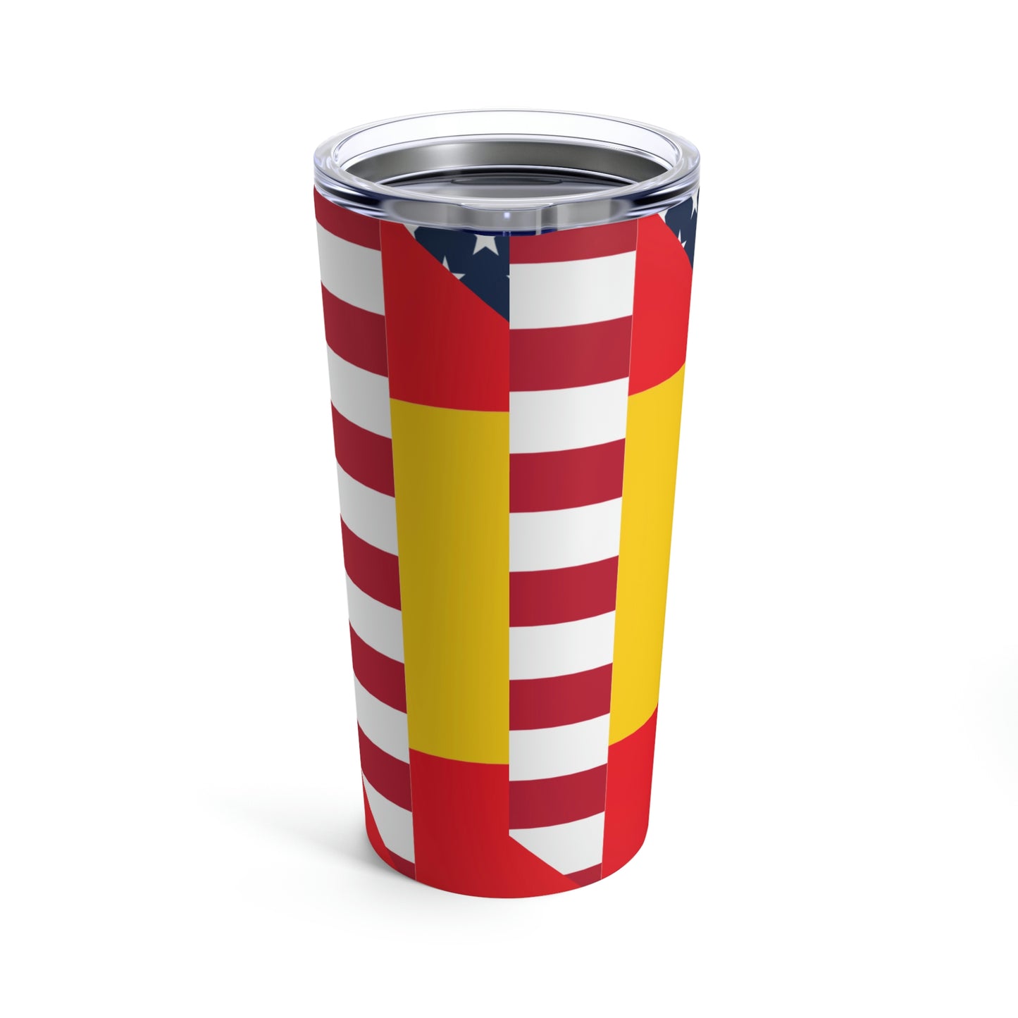 Spain American Flag Half Spanish USA Tumbler 20oz