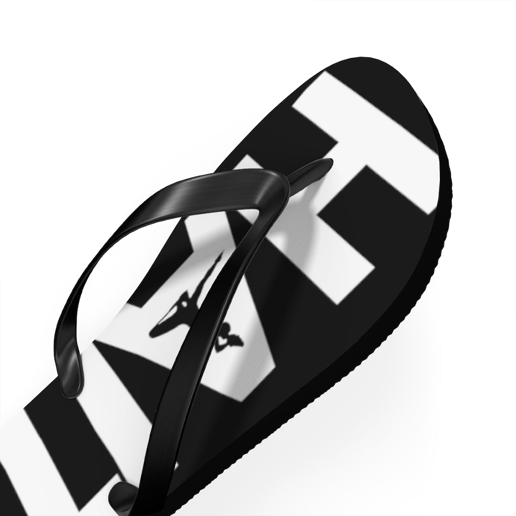 Haiti Black & White Flip Flops | Haitian Summer Sandals