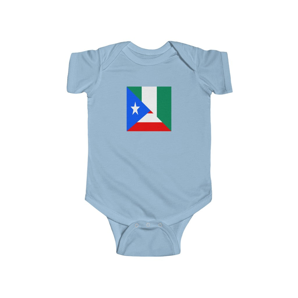 Puerto Rican Nigerian Baby Bodysuit | PR Nigeria African Baby Boy Girl