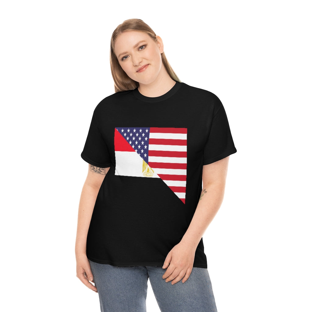 Egyptian American Flag Unisex Tee Shirt | Egypt Tshirt