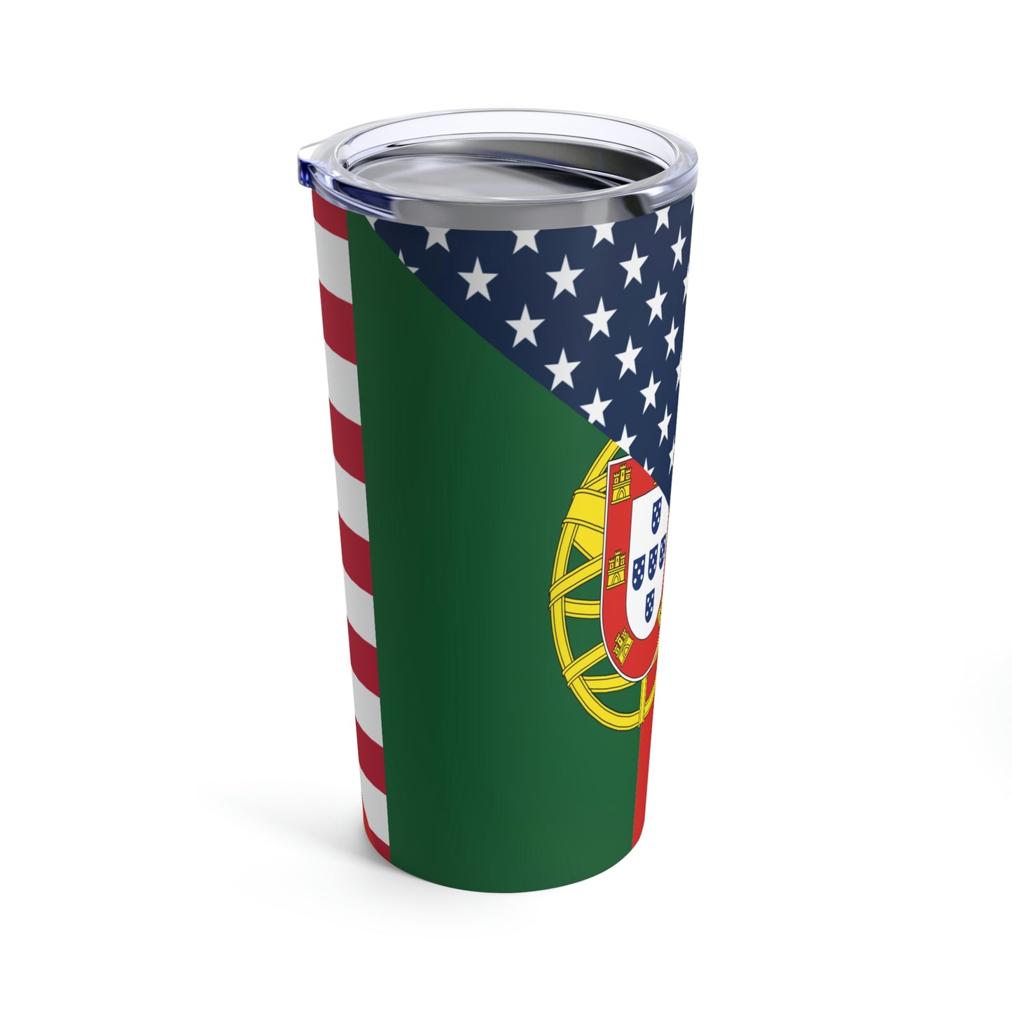 Portugal American Flag Half Portuguese USA Tumbler 20oz