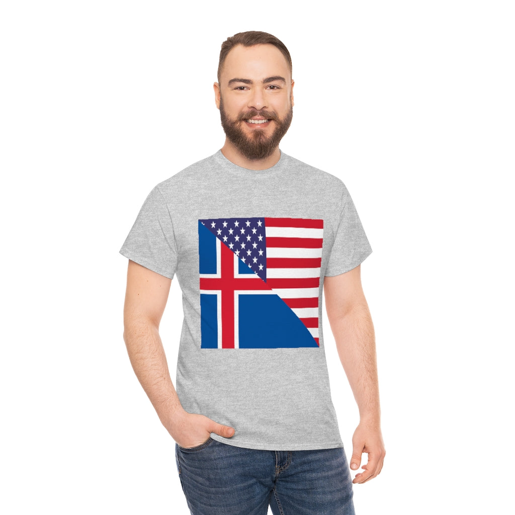 Iceland American Flag Tee Shirt | Icelander USA Tshirt