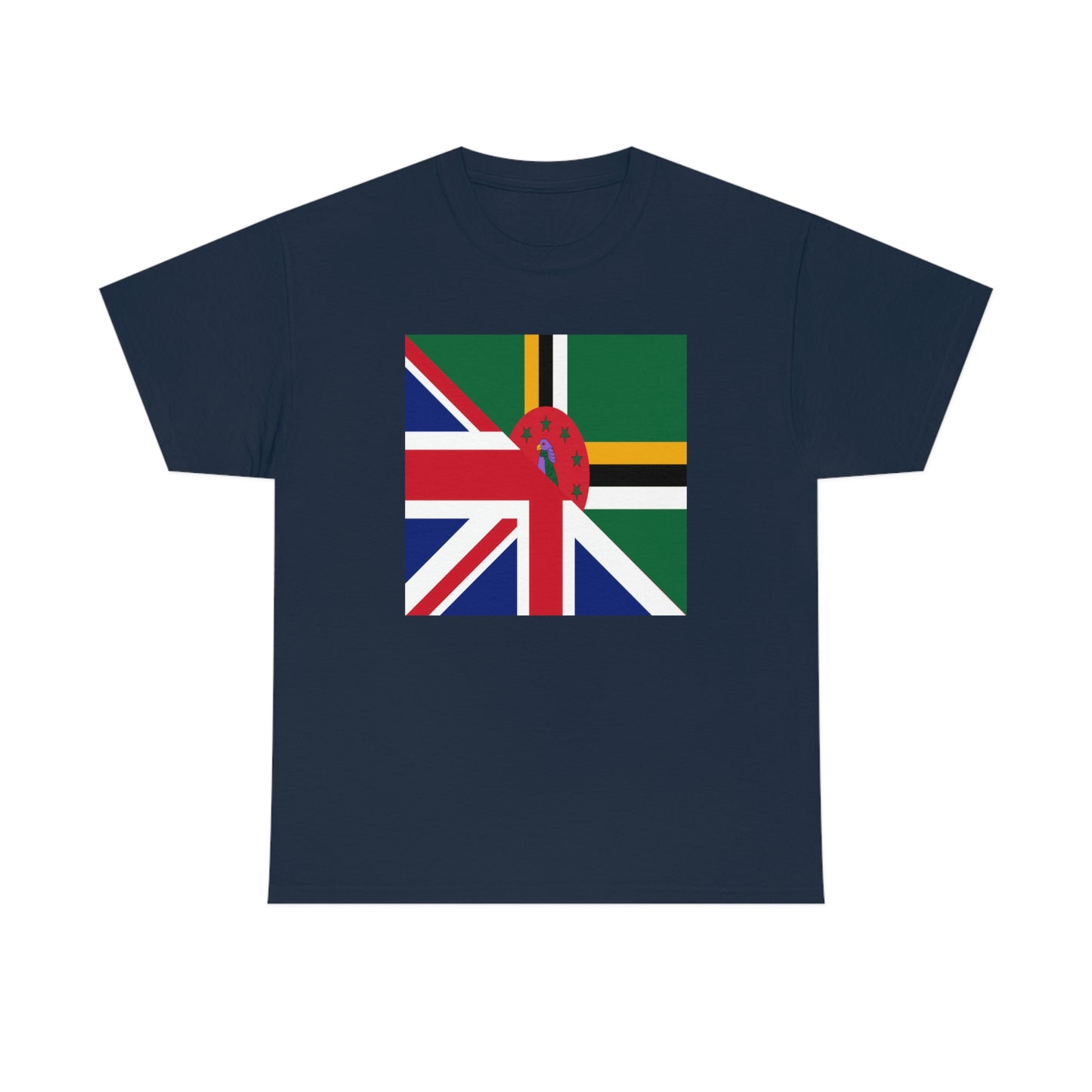 UK Union Jack Dominica Flag Half Dominican United Kingdom T-Shirt | Unisex Tee Shirt