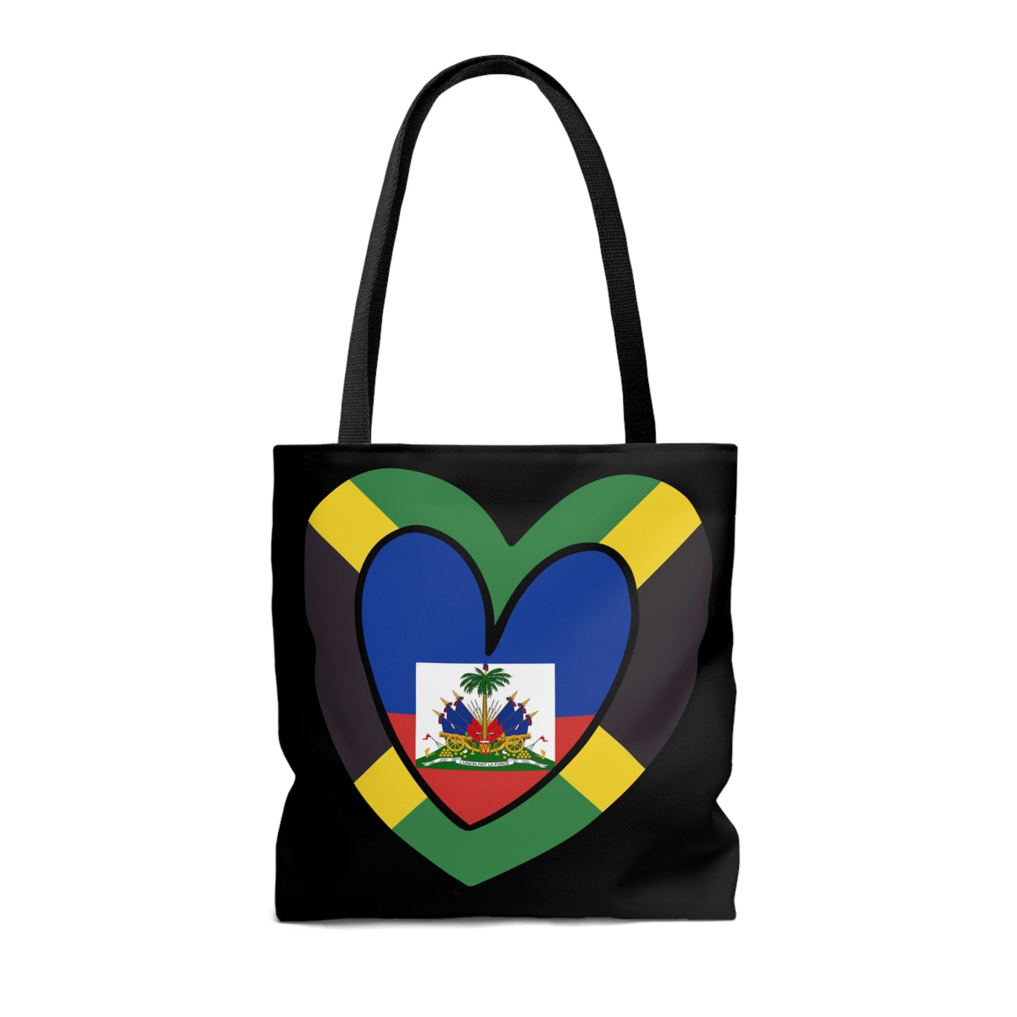 Jamaican Haitian Flag Inner Heart Jamaica Haiti  Tote Bag | Shoulder Bag