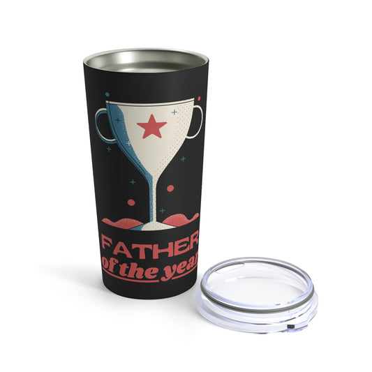 Father of the Year Fathers Day Gift for Dad Tumbler 20oz Beverage Container