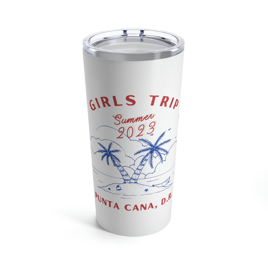 Girls Trip 2023 Punta Cana Dominican Republic Tumbler 20oz Beverage Container