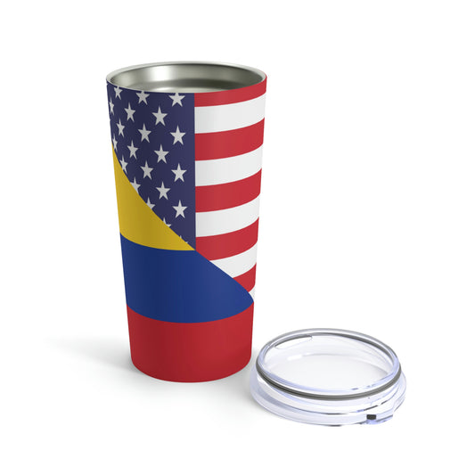 Colombian American Flag Colombia USA Tumbler 20oz