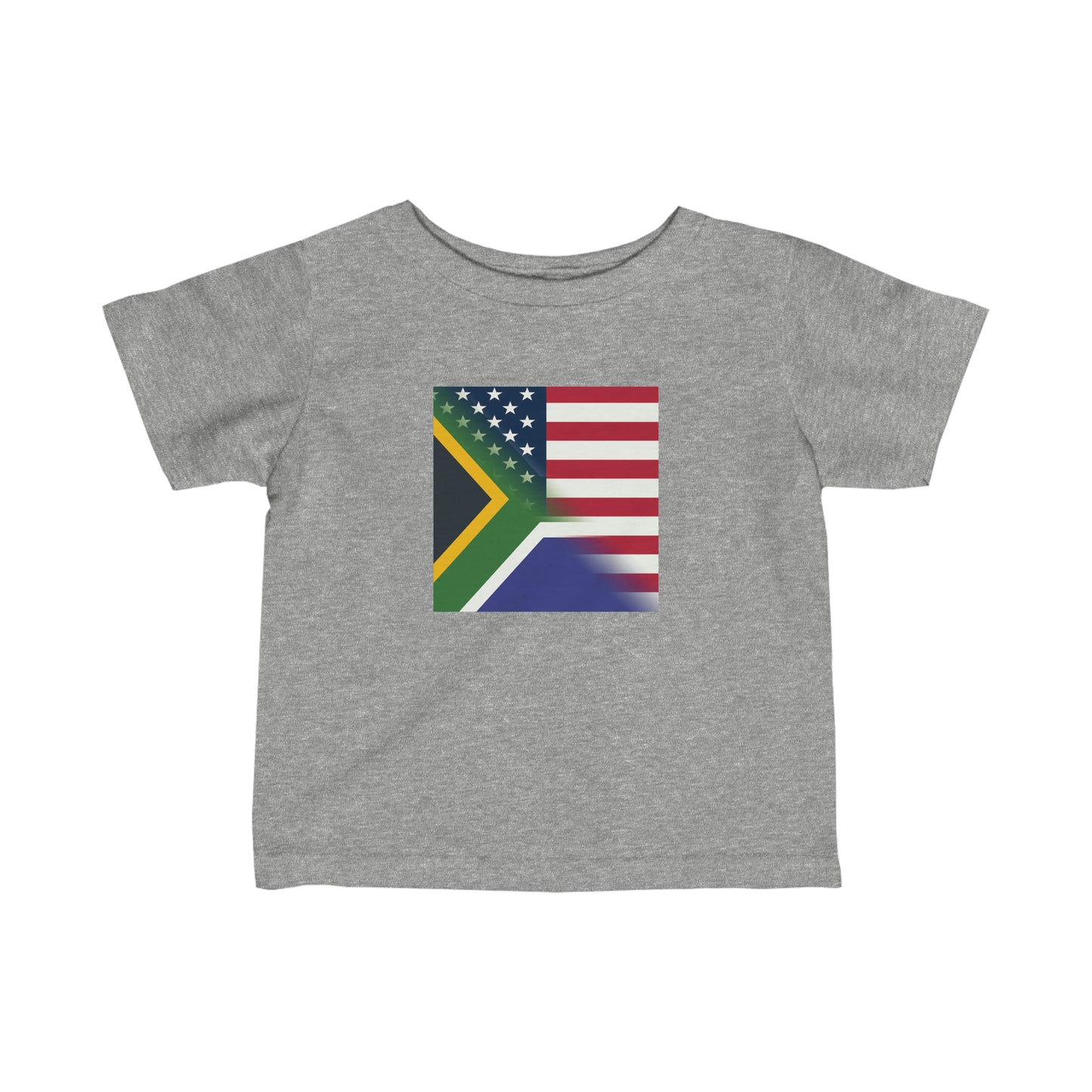 Infant South Africa America Flag | USA Half South African Toddler Tee Shirt