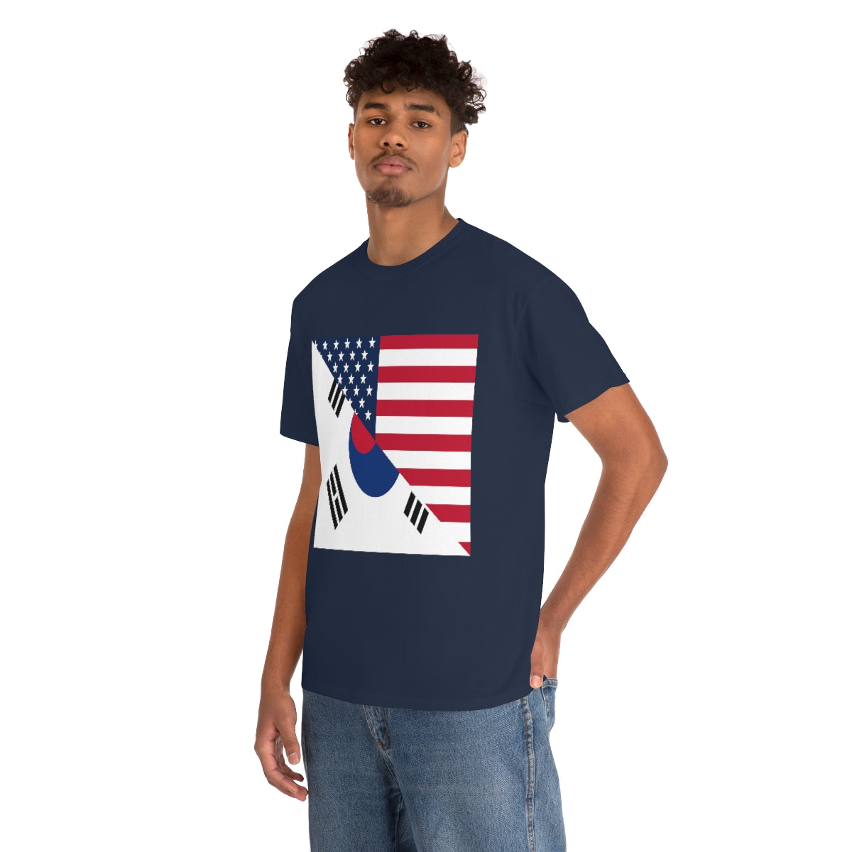 South Korean American Flag Half South Korea USA T-Shirt | Unisex Tee Shirt