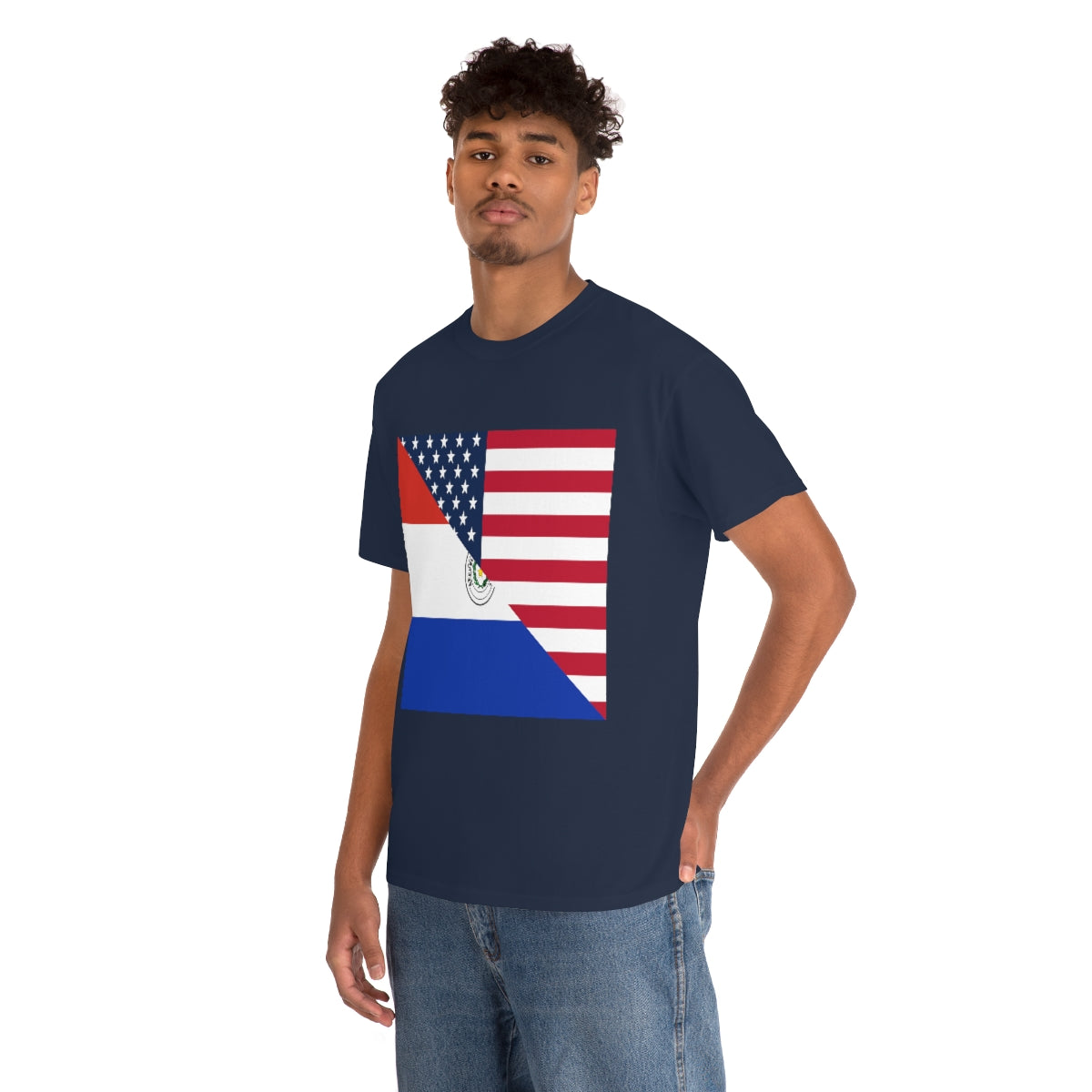 Paraguayan American Flag T-Shirt | Unisex Paraguay USA Tee Shirt