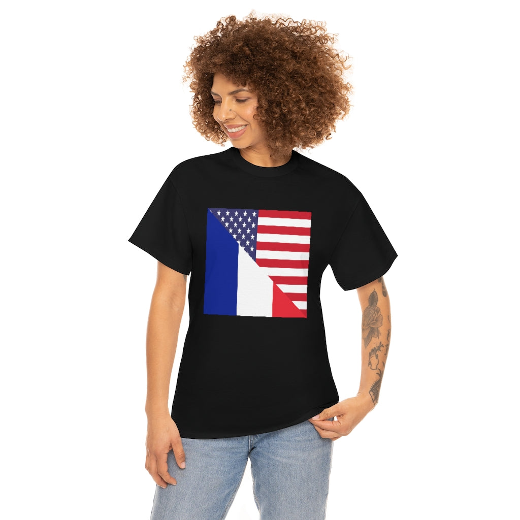 France American Flag T-Shirt | Unisex French Men Women Tee