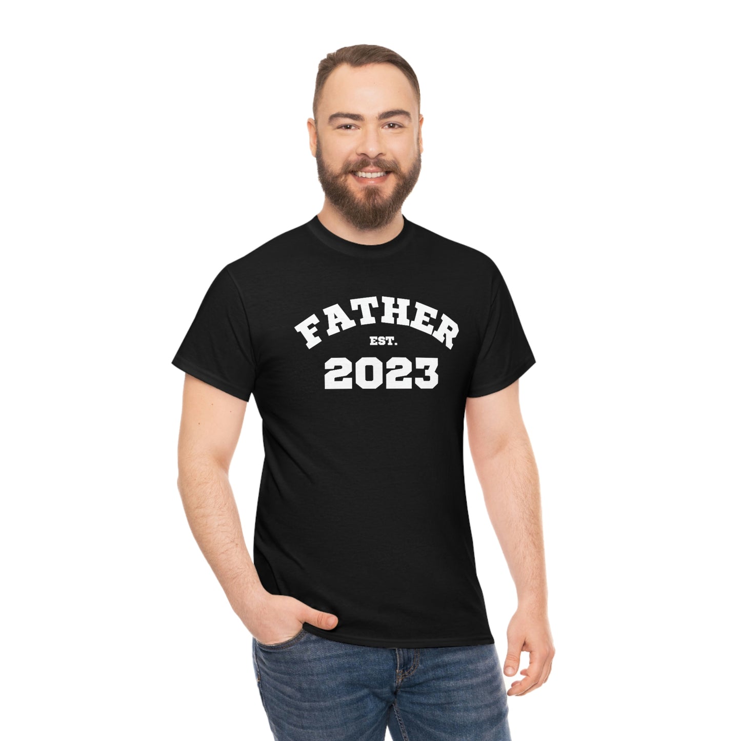 Father Est 2023 Fathers Day Gift for Dad 4 T-Shirt | Unisex Tee Shirt