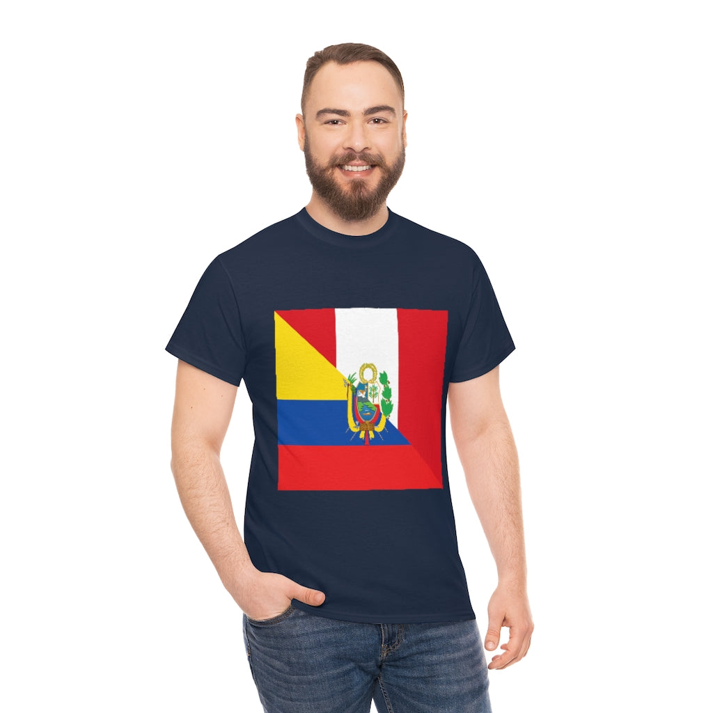 Peru Ecuador Flag Shirt | Peruvian Ecuadorian Men Women TShirt