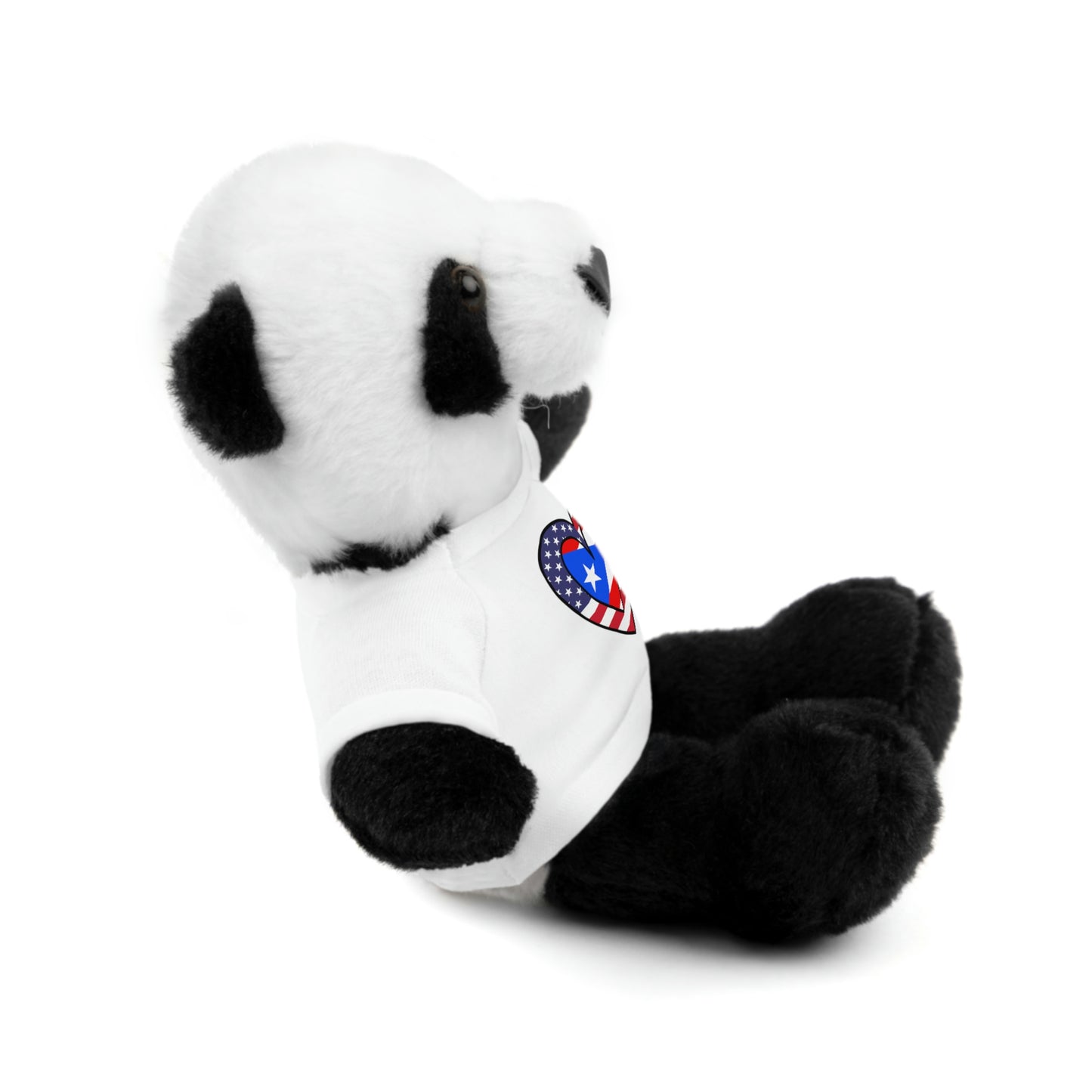 Puerto Rican American Valentines Day Gift Stuffed Animal | PR USA Flag Toy