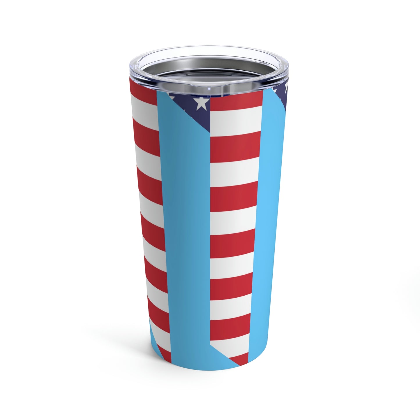 St Lucian American Flag St Lucia USA Tumbler 20oz