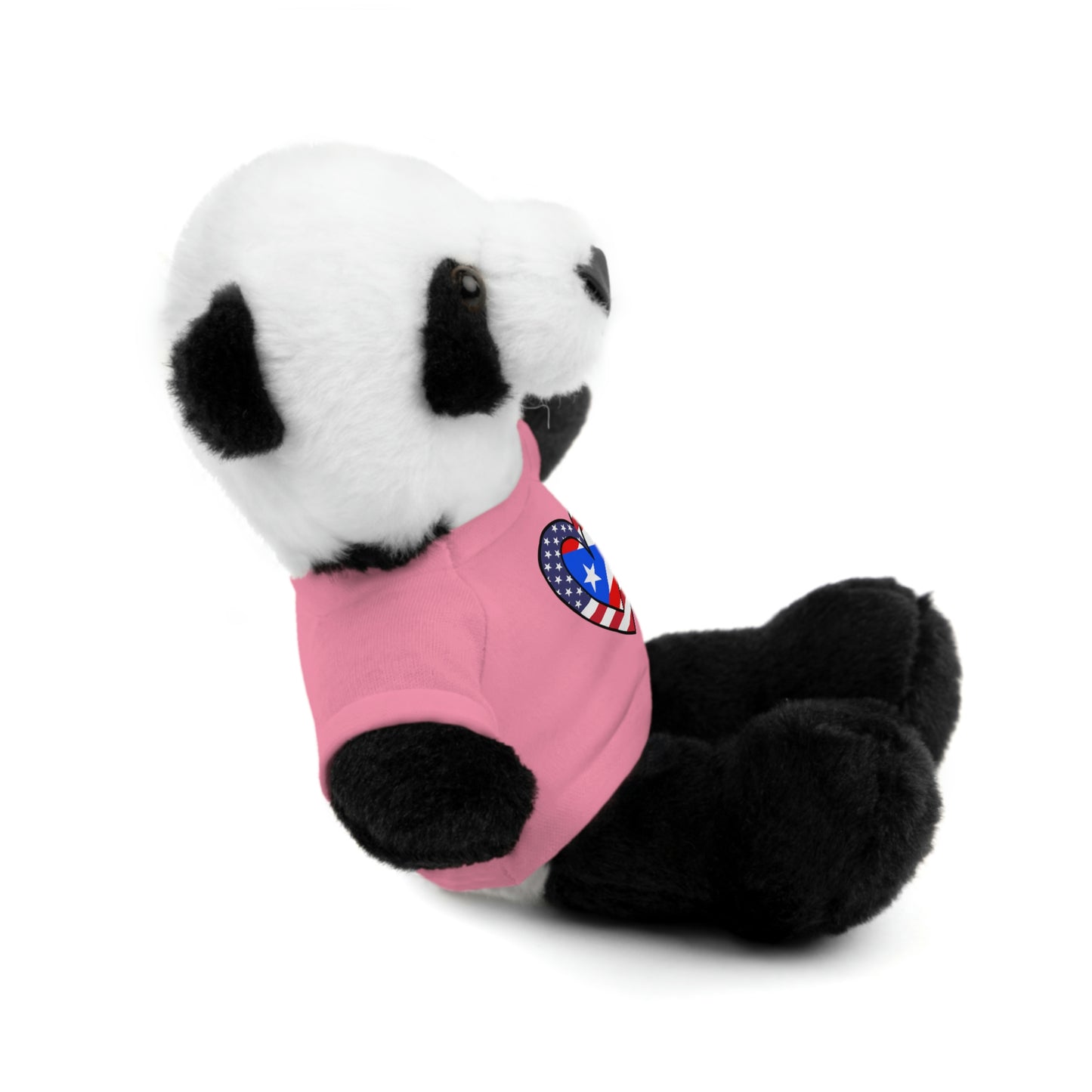 Puerto Rican American Valentines Day Gift Stuffed Animal | PR USA Flag Toy