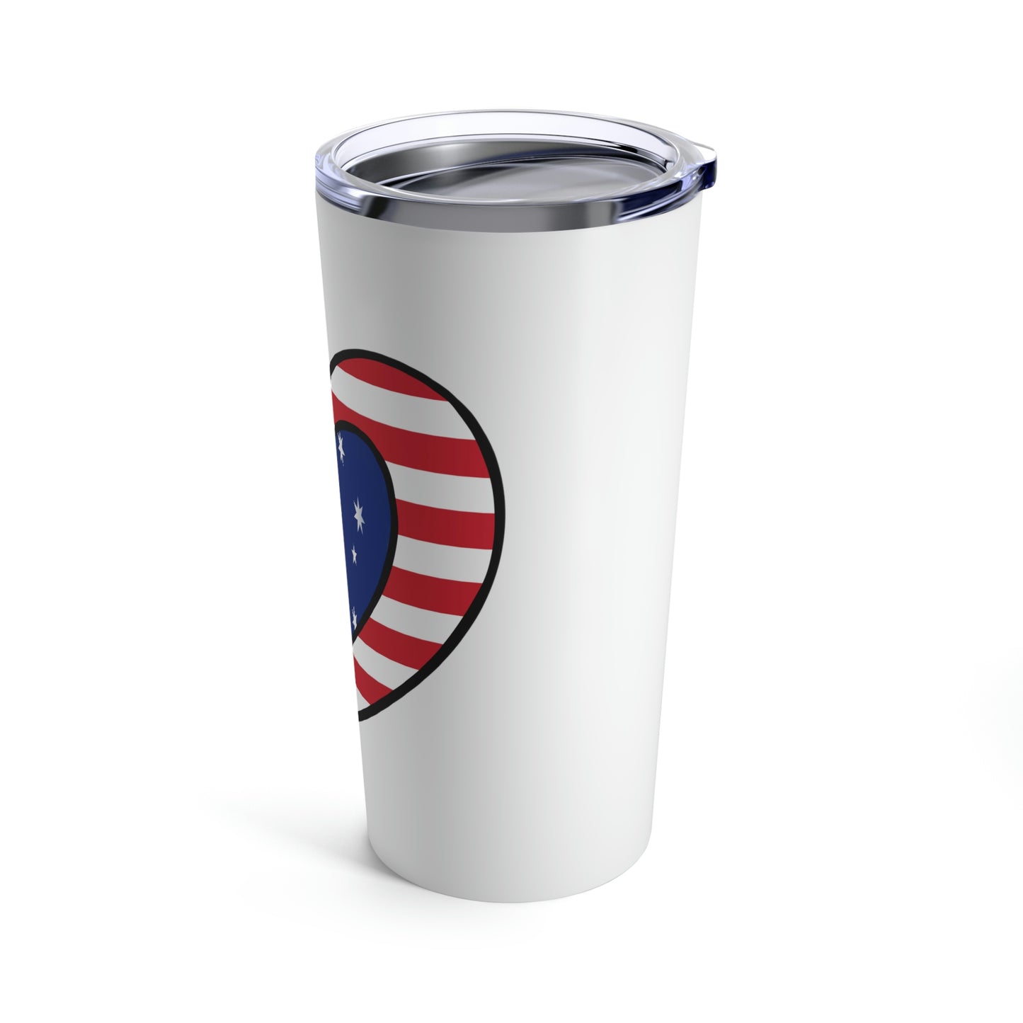 Australian American Heart Valentines Day Gift Half Australia USA Flag Tumbler 20oz Beverage Container