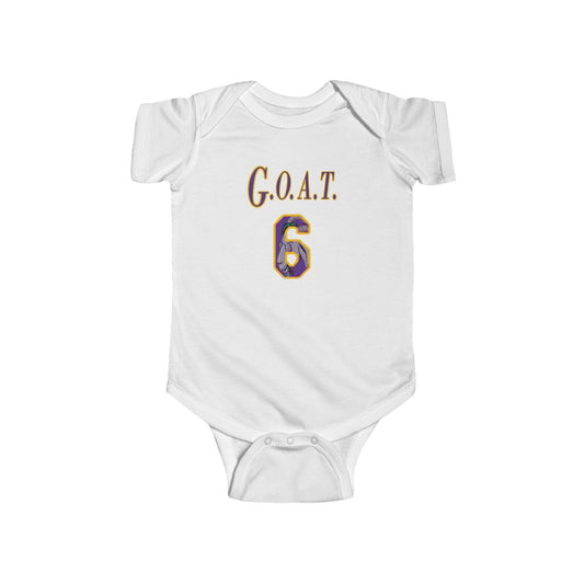 G.O.A.T. 6 Baby Bodysuit | Los Angeles Basketball Championship Boy Girl