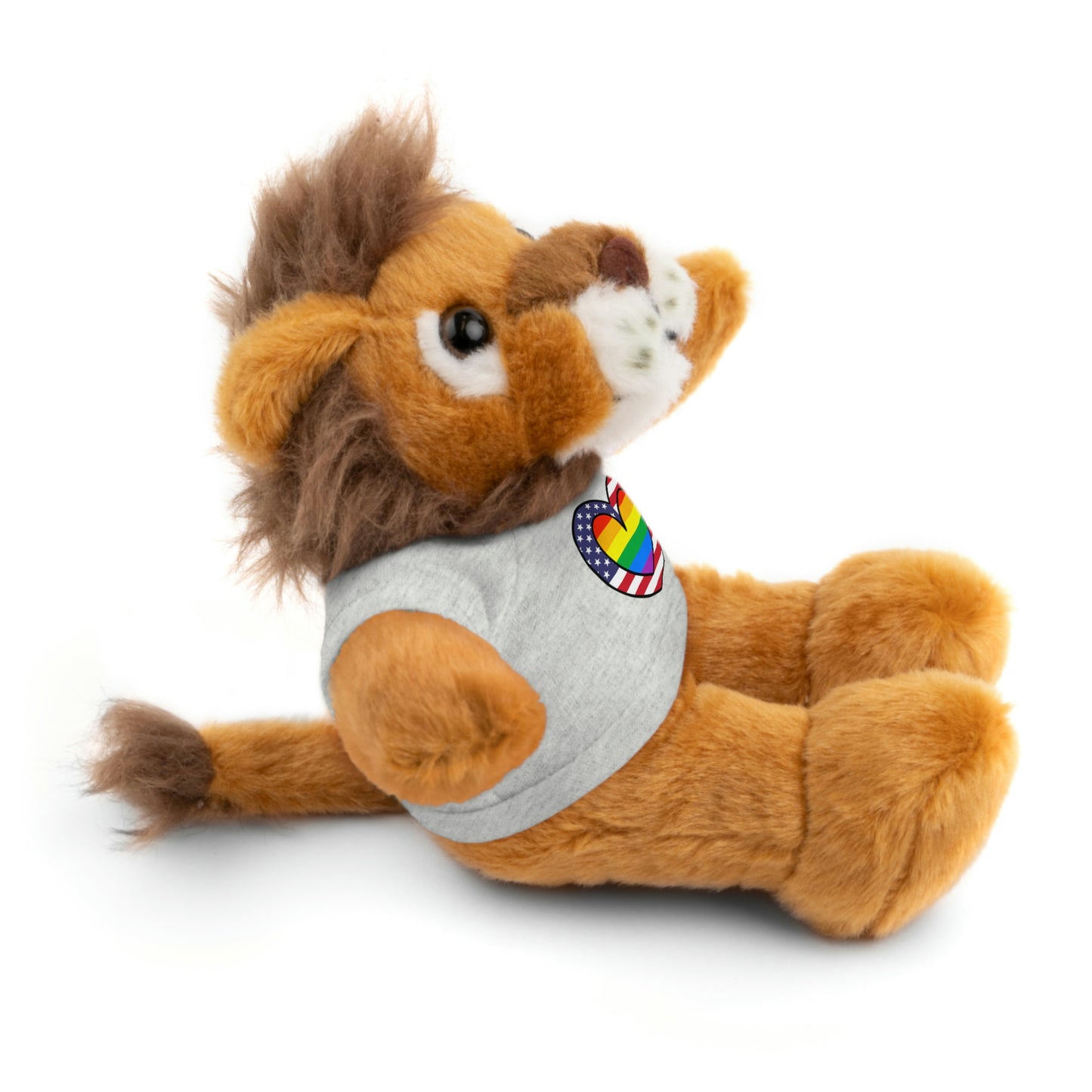 Rainbow Flag Stuffed Animals with Tee Shirt | LGBTQ Pride Valentines Day