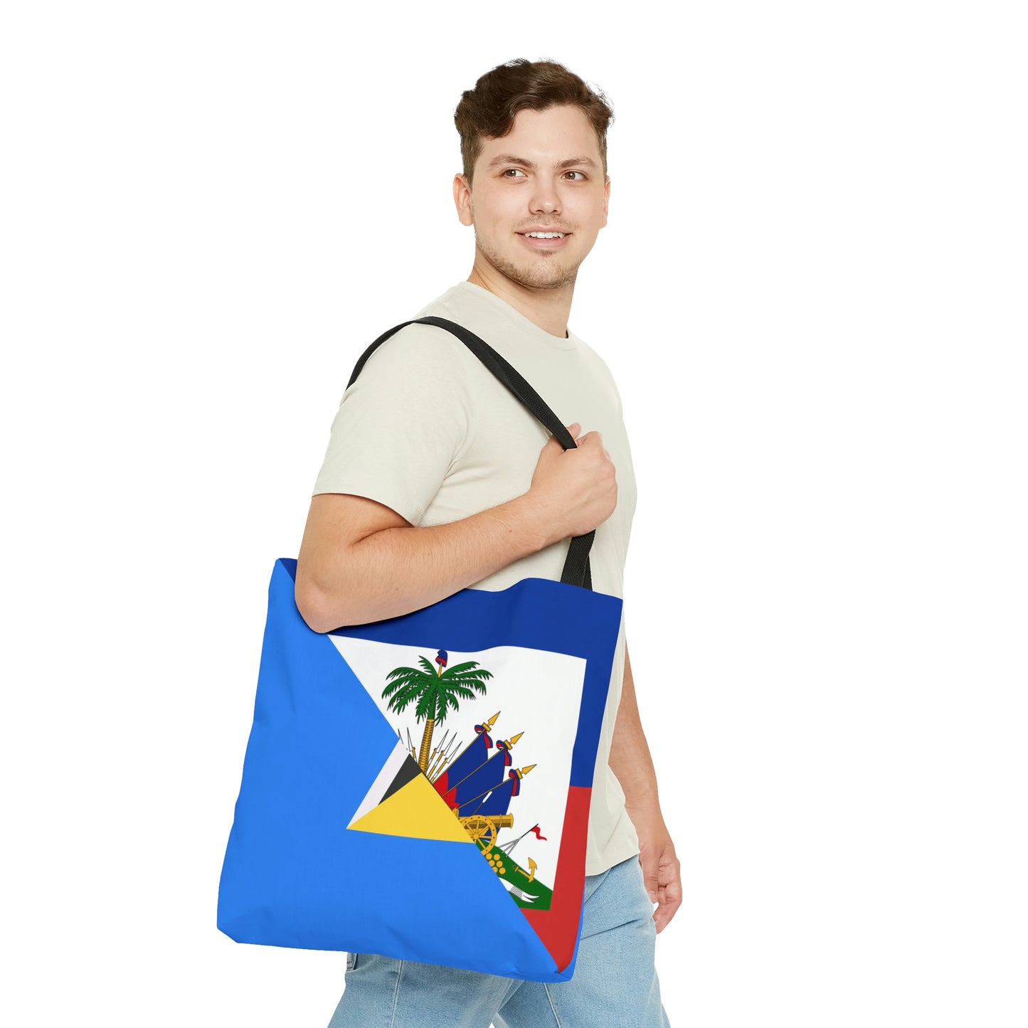 Haiti St Lucia Flag Haitian Tote Bag | Shoulder Bag