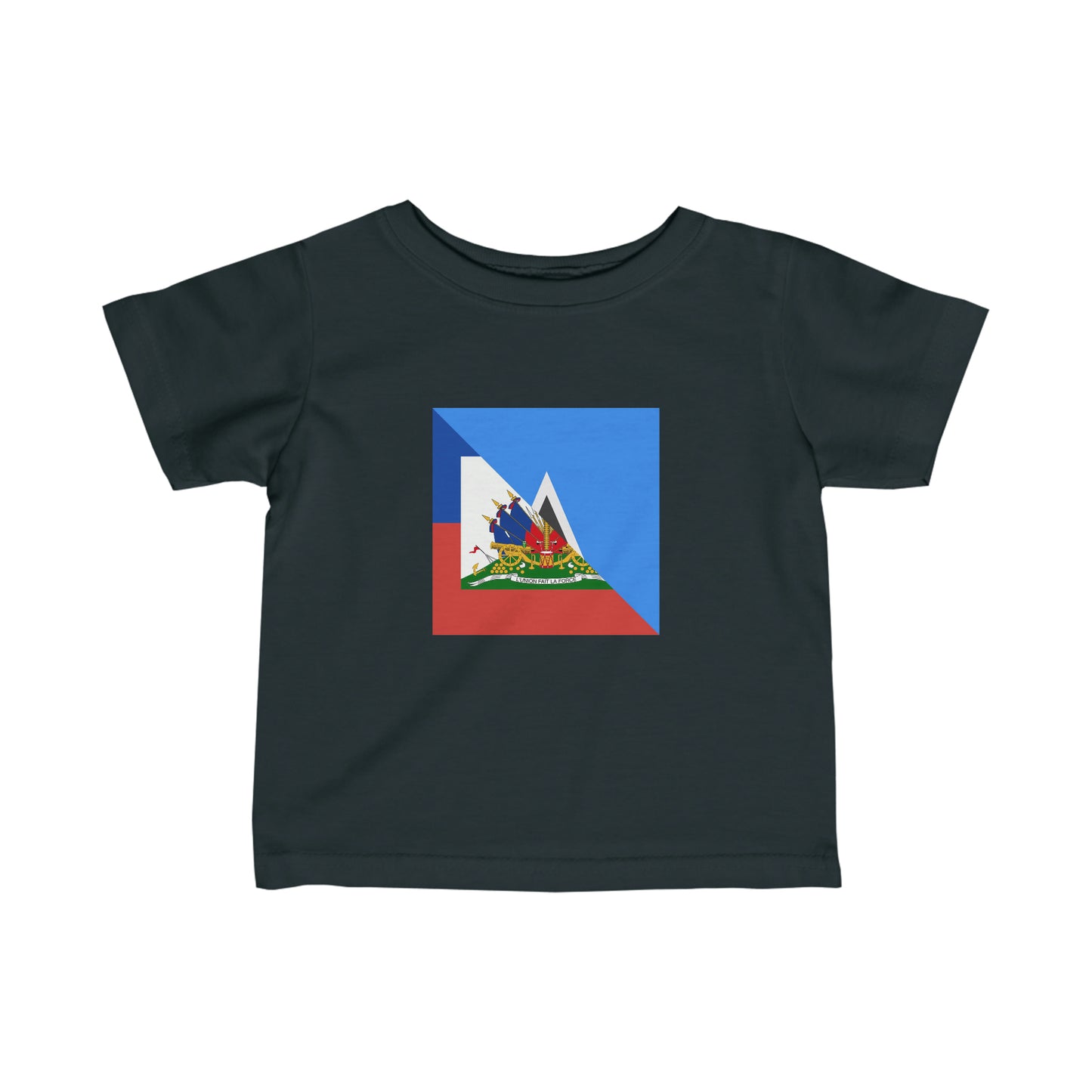 Infant Haiti St Lucia Flag Haitian 2 Toddler Tee Shirt