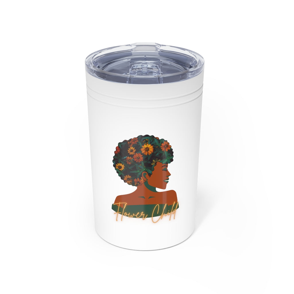 Flower Child Container | Earth Lady Vacuum Tumbler & Insulator, 11oz.