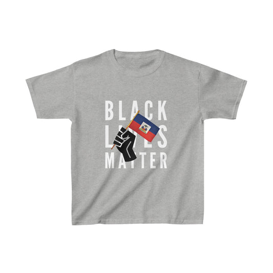 Kids Black Lives Matter Haiti | BLM Haitian Flag T-Shirt | Unisex Tee Shirt