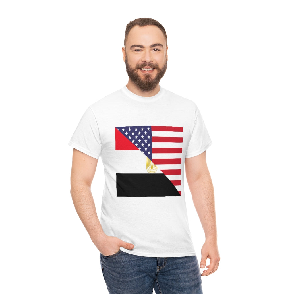 Egyptian American Flag Unisex Tee Shirt | Egypt Tshirt