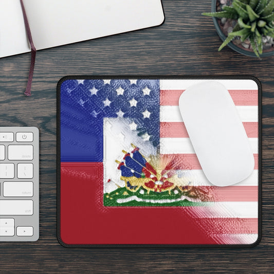 Haitian American Computer Laptop Mouse Pad | Haiti Home School, Work, Personal