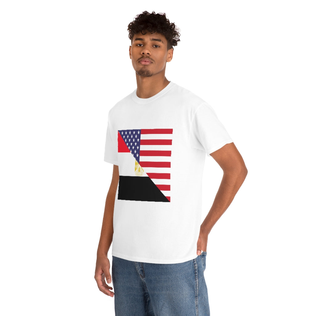 Egyptian American Flag Unisex Tee Shirt | Egypt Tshirt