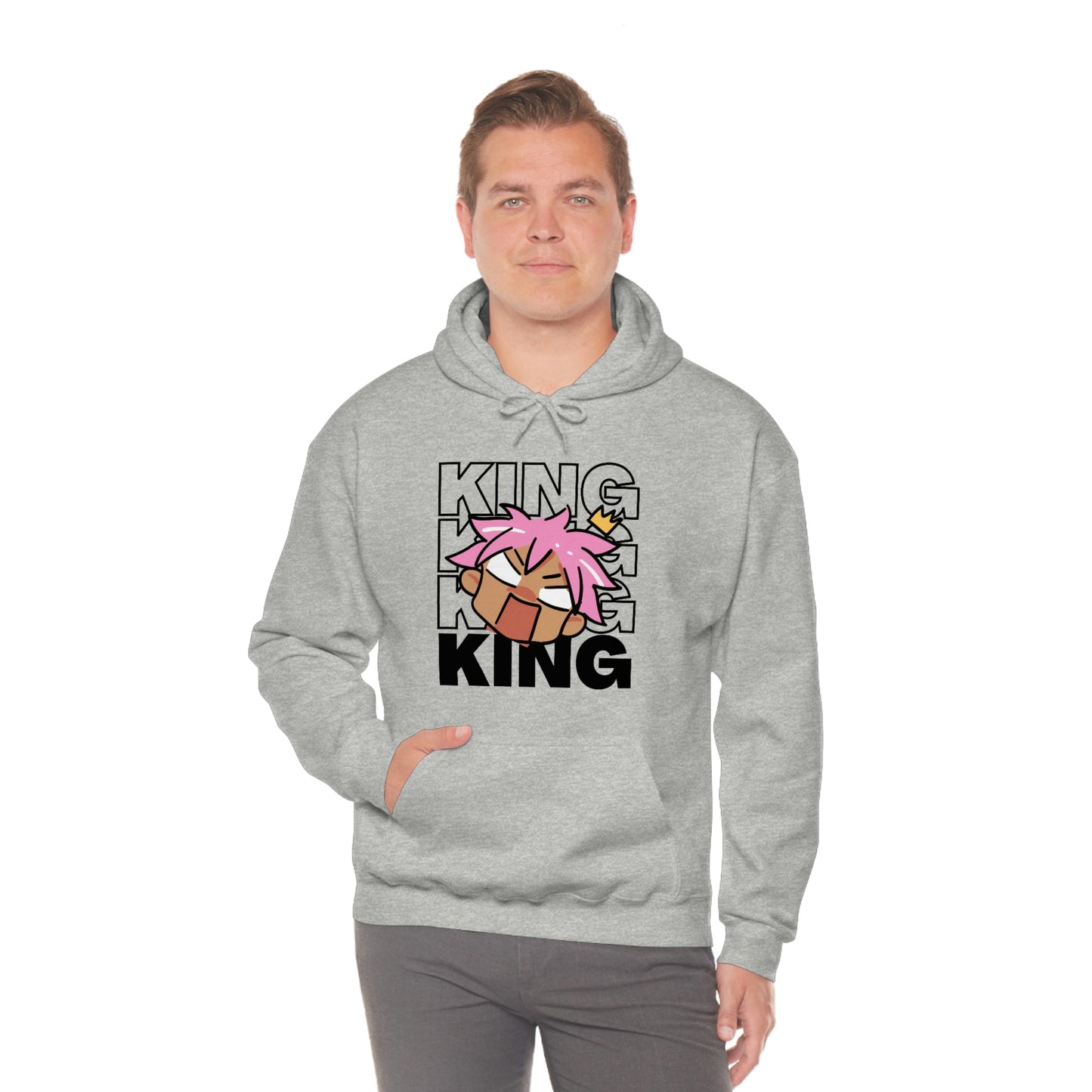 Anime King Royalty Crown 2 Hoodie | Unisex Pullover Hooded Sweatshirt